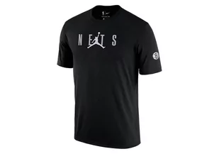 Nike Nba Brooklyn Nets Courtside Statement Tee Black - Koszulki męskie - miniaturka - grafika 1
