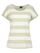 Koszulki sportowe damskie - Icepeak Koszulka funkcyjna w kolorze limonkowo-białym - miniaturka - grafika 1