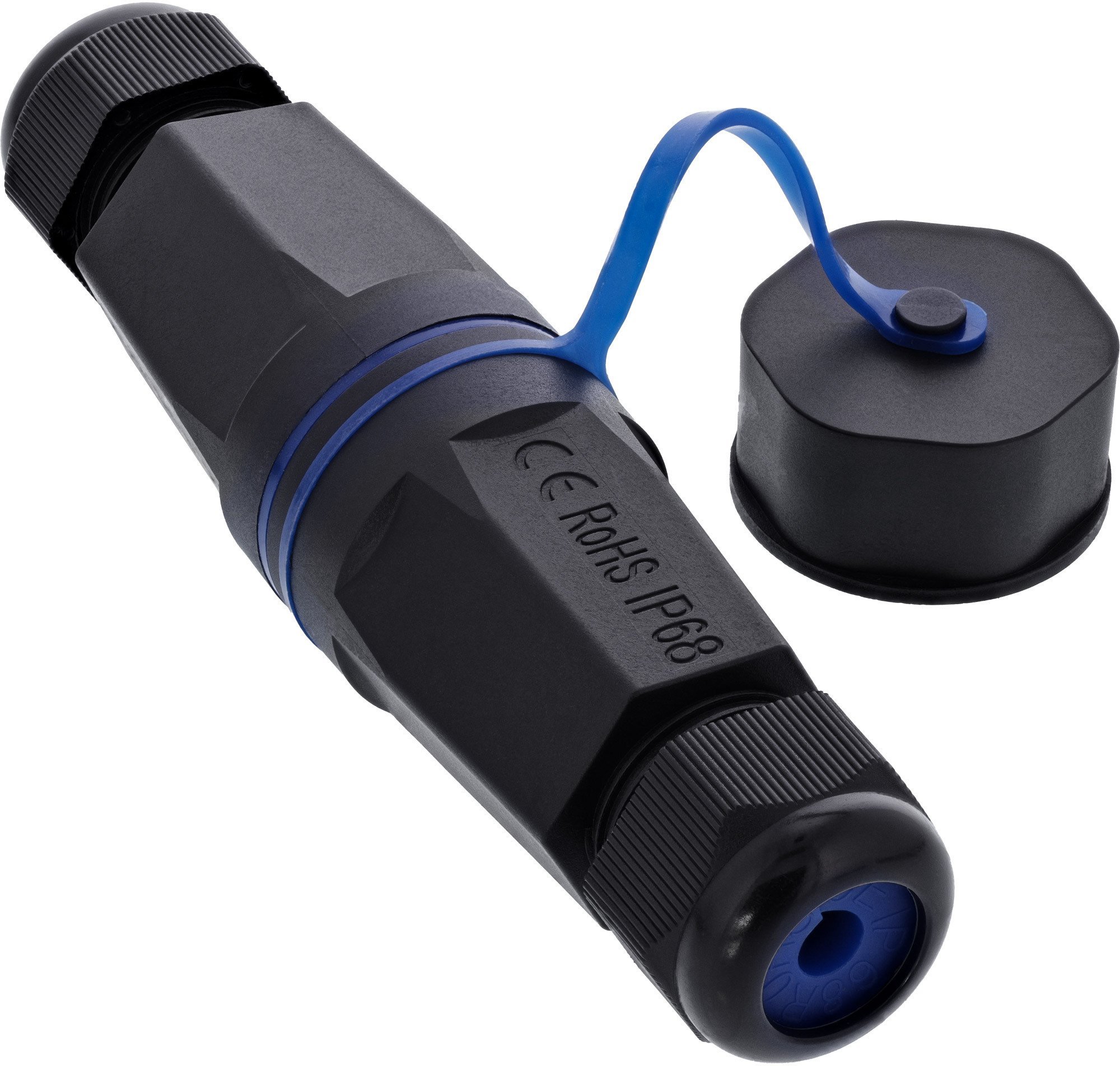 InLine Złącze obudowy RJ45 Keystone IP68 z pokrywą