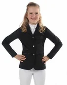 Kurtki jeździeckie - Frak jeździecki młodzieżowy Juliet - QHP - black - miniaturka - grafika 1