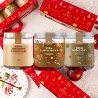 Zestawy upominkowe - Zestaw Świąteczny Kremy Orzechowe Mix 3 DESEO Prezenty na Boże Narodzenie - miniaturka - grafika 1