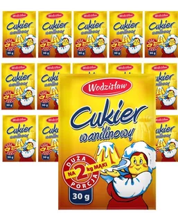 Wodzisław cukier waniliowy 30 g x 15 sztuk - Dodatki do ciast w proszku - miniaturka - grafika 1