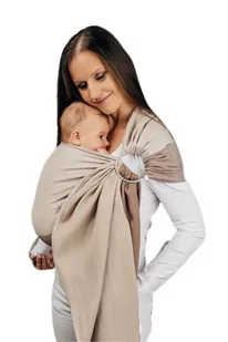 Lennylamb  Chusta Kółkowa Mała Jodełka Caffe Latte - Nosidełka dla dzieci - miniaturka - grafika 1