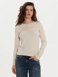 Sisley Golf 3903L200S Beżowy Slim Fit - Bluzki damskie - miniaturka - grafika 1
