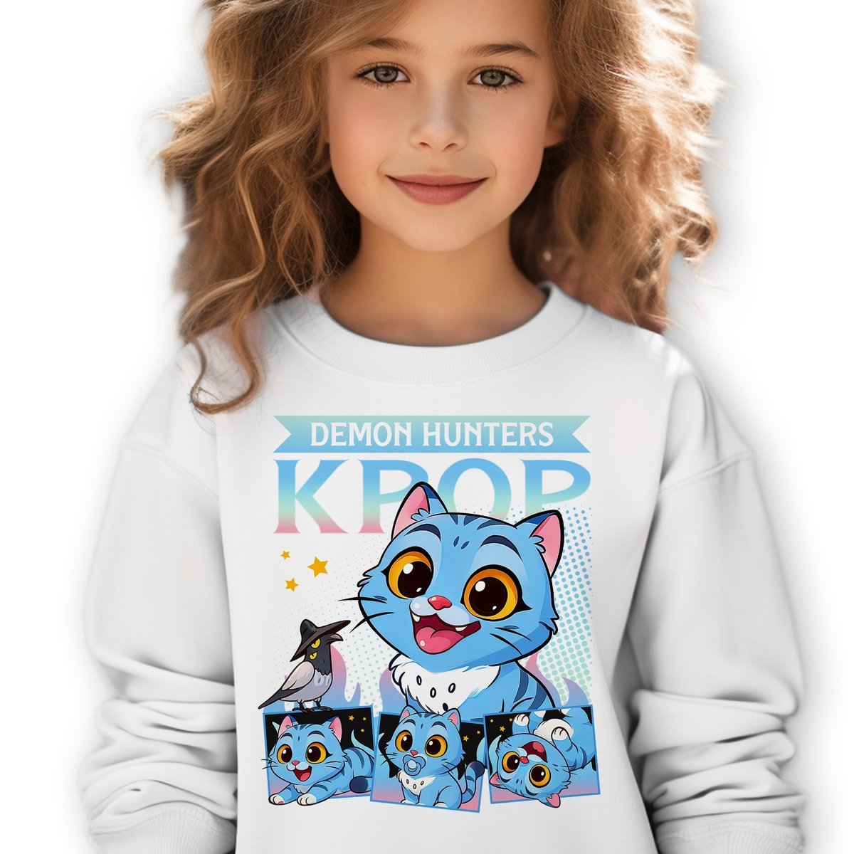 Bluza Dziecięca Biała KPOP TIGER Do Przedszkola K-pop Muzyka Wz Rozm 164 cm