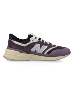 Trampki damskie - New Balance Skórzane sneakersy "997" w kolorze fioletowym - grafika 1