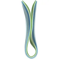 Scrapbooking - Paski do quillingu 5mmx78cm, niebiesko-zielone - miniaturka - grafika 1