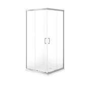 Kabiny prysznicowe - Kabina Prysznicowa Cersanit Verso 90X90 Kwadratowa Chrom Z Brodzikiem Tako S601-251 - miniaturka - grafika 1