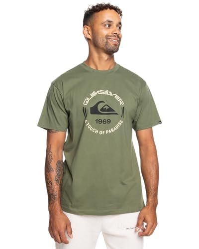 Quiksilver Koszulka z krótkim rękawem męska koło logo SS XS zielona