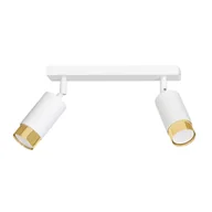 Lampy sufitowe - Emibig HIRO 2 WH/GOLD 963/2 lampa sufitowa 2x30W/GU10 IP20 963/2 - miniaturka - grafika 1