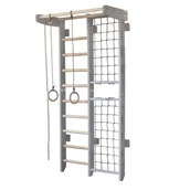 Wyposażenie sportowe i gimnastyczne - Małpiszon, Drabinka gimnastyczna Kombik szara - miniaturka - grafika 1