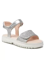Buty dla dziewczynek - Geox Sandały J S.Coralie G. B J256EB 0NFEW C1007 S Srebrny - miniaturka - grafika 1