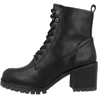 Botki damskie - Tamaris Damskie sztyblety 1-25271-41, czarny mat, 36 EU - miniaturka - grafika 1