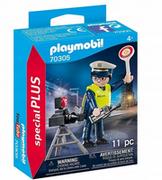 Klocki - Playmobil Policjant z radarem 70305 70305 - miniaturka - grafika 1