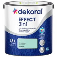 Farby wewnętrzne - Farba plamoodporna do wszystkich pomieszczeń EFFECT 3in1 Miętowy 2,5 l Dekoral - miniaturka - grafika 1
