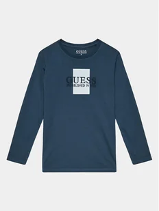 Guess Bluzka L3BI10 I3Z14 Granatowy Regular Fit - Bluzki damskie - miniaturka - grafika 1