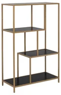 Regały - Actona Regał Seaford czarny-złoty 77-35-114 cm 0000080957_20220317135516 - miniaturka - grafika 1