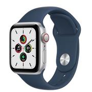 Smartwatch - Apple Watch SE 40/Silver Aluminium/Abyss Blue Sport LTE - miniaturka - grafika 1