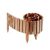 Ogrodzenia - Obrzeże Trawnikowe Palisada Ogrodowa Drewniana Płotek Ogrodowy 10 x 200 cm - miniaturka - grafika 1