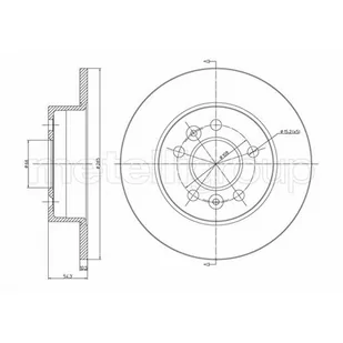 METELLI Tarcza hamulcowa 23-0482C - Szczęki hamulcowe - miniaturka - grafika 1