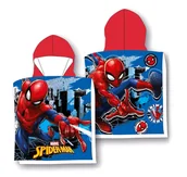 Okrycia kąpielowe dla dzieci - Ponczo Poncho Ręcznik SPIDERMAN dla dzieci 50x100 kaptur - miniaturka - grafika 1