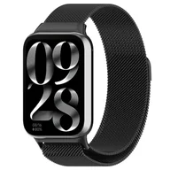 Akcesoria do smartwatchy - opaska pasek bransoleta MILANESEBAND XIAOMI MI Band 8 PRO / Redmi Watch 4 BLACK - miniaturka - grafika 1