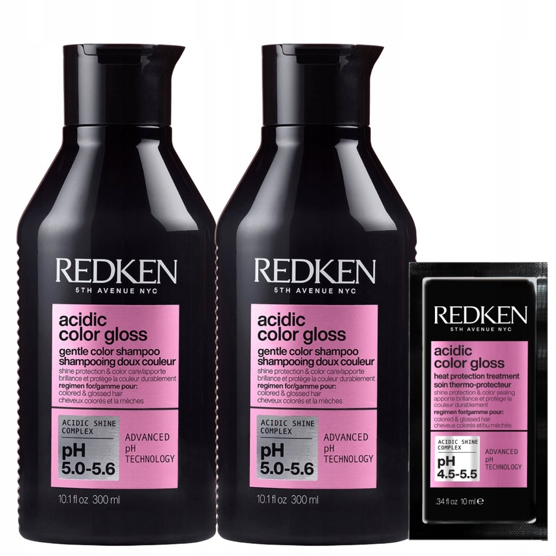 Redken Acidic Color Gloss Szampon do Włosów Farbowanych x 2szt