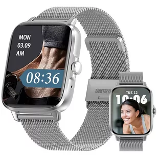 Artnico DT102 stalowy Srebrny - Smartwatch - miniaturka - grafika 1
