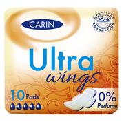 Podpaski - CARIN Ultra Wings podpaski higieniczne 10szt - miniaturka - grafika 1