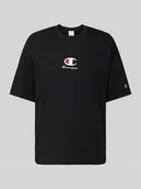 Koszulki męskie - T-shirt z wyhaftowanym logo - miniaturka - grafika 1