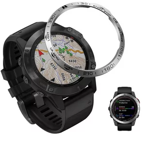 Ring Bezel Do Garmin Fenix 7 Nakładka Etui Srebrny - Akcesoria do smartwatchy - miniaturka - grafika 1