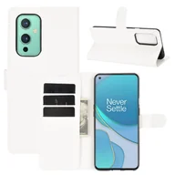 Etui i futerały do telefonów - Pokrowiec ochronny na OnePlus 9 Etui na telefon komórkowy Etui z klapką, kolor: biały - miniaturka - grafika 1