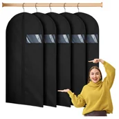 Pokrowce na ubrania - 5 x POKROWIEC NA ODZIEŻ UBRANIA Garnitur PŁASZCZ KURTKĘ DUŻY 60x100 cm - miniaturka - grafika 1