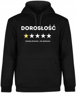 BLUZA MĘSKA Z KAPTUREM PREZENT NA 18TKE URODZINY ŚMIESZNA CZARNA R-3XL A307 - Bluzy męskie - miniaturka - grafika 1