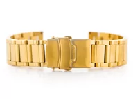 Bransolety męskie - Bransoleta Pacific Model 10 solid - złota 20mm - miniaturka - grafika 1