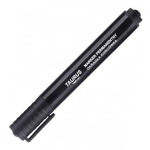 TAURUS Marker Permanentny 1.0-3.0mm czarny okrągły TU1110 - Markery permanentne - miniaturka - grafika 1