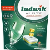 Środki do zmywarek - Ludwik All in One Ultimate Power Tabletki do zmywarki Grapefruit 80 szt. - miniaturka - grafika 1