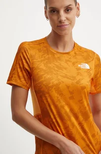 The North Face t-shirt sportowy Sunriser kolor pomarańczowy NF0A84LF7OA1 - Koszulki sportowe damskie - miniaturka - grafika 1