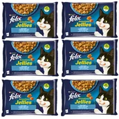 Mokra karma dla kotów - FELIX Sensations Jellies Karma dla kotów smaki rybne w galaretce 12x(4x85g) - miniaturka - grafika 1