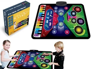 Mata muzyczna 2w1 Pianino + instrumenty - Zabawki interaktywne dla dzieci - miniaturka - grafika 1