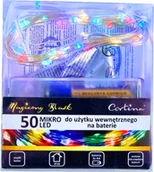 Oświetlenie świąteczne - LAMPKI DRUCIKI 50 MIKRO LED NA BATERIE DEKORACYJNE - miniaturka - grafika 1