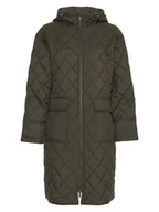Kurtki damskie - MOSS COPENHAGEN Płaszcz pikowany "Nichella" w kolorze ciemnozielonym - miniaturka - grafika 1