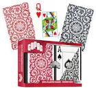 Gry karciane - Elite Bridge Size Jumbo Index, karty do gry, czerwone, czarne - miniaturka - grafika 1