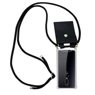 Łańcuszek Pokrowiec Do OnePlus 6 w CZARNY Etui Obudowa Case Cover Ochronny Cadorabo - Etui i futerały do telefonów - miniaturka - grafika 1