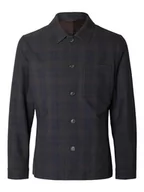 Kurtki męskie - SELETED HOMME Męska kurtka SLH-Robert des HYBRID BLZ NOOS, granatowa marynarka/Checks:Brown, XL, Navy Blazer/Checks:brown, XL - miniaturka - grafika 1