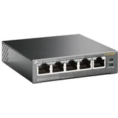 Switche - TP-Link TP-LINK TL-sf1005p 5-Port 10/100 Mbps Desktop Switch z 4-Port PoE TL-SF1005P - miniaturka - grafika 1