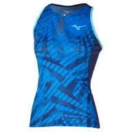 Koszulki sportowe damskie - Damski podkoszulek Mizuno  Mugen Printed Tank  Mugen Blue M - miniaturka - grafika 1