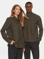 Koszule męskie - AMI PARIS Koszula USH012WV0026 Brązowy Regular Fit - miniaturka - grafika 1