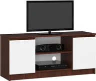 Szafki RTV - Elior Szafka RTV do salonu wenge + biały - Darius 3X 120 cm - miniaturka - grafika 1