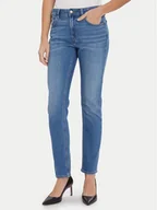 Spodnie damskie - Calvin Klein Jeans Jeansy LV047C779G Niebieski Slim Fit - miniaturka - grafika 1